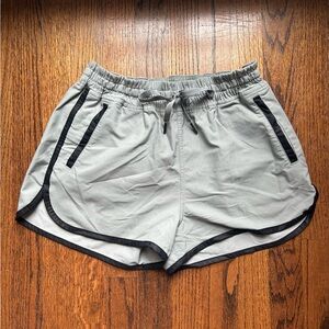 lululemon athletica Gray Athletic Shorts with Black Accents